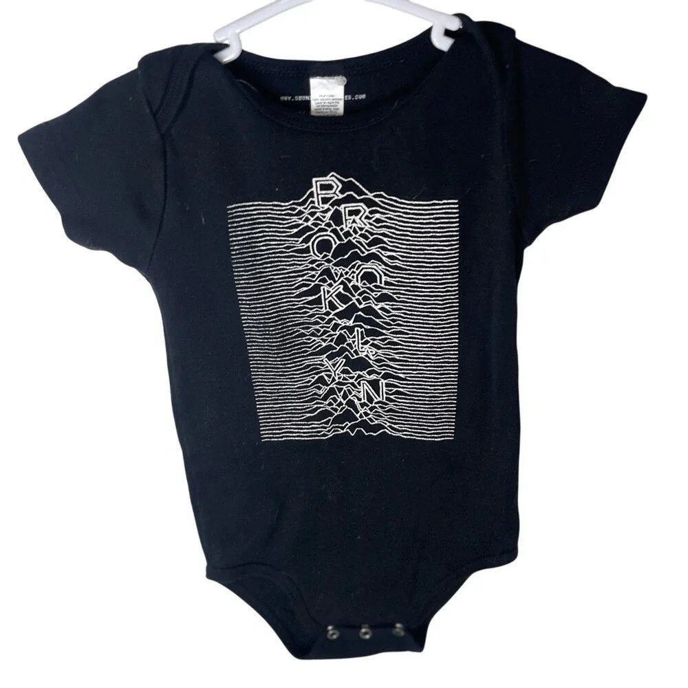Gnome Enterprises‎ Brooklyn Jumper Vintage Concert Tee Baby Romper 12-18 Months